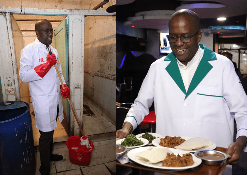 I will make Nairobi the cleanest county: Igathe promises as he cleans public toilets