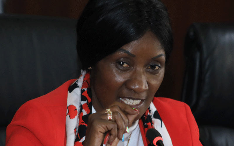 Teachers Service Commission boss  Nancy Macharia outlined in the report of the Presidential Working Party on Education Reforms during a public hearing at the Sun and Sand Hotel in Kilifi County on September 21, 2023.