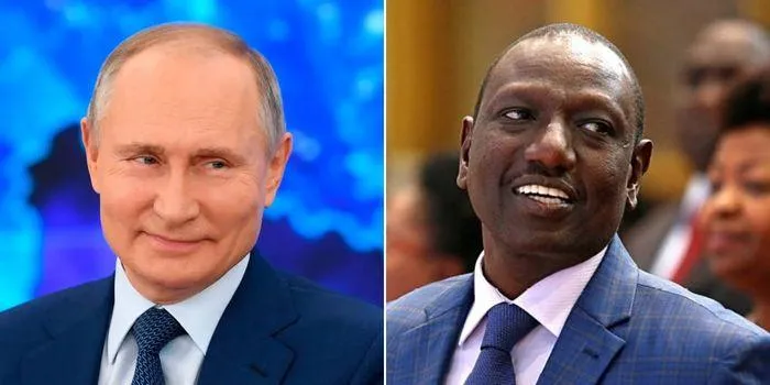 Russia’s Putin Congratulates Ruto on being Elected President