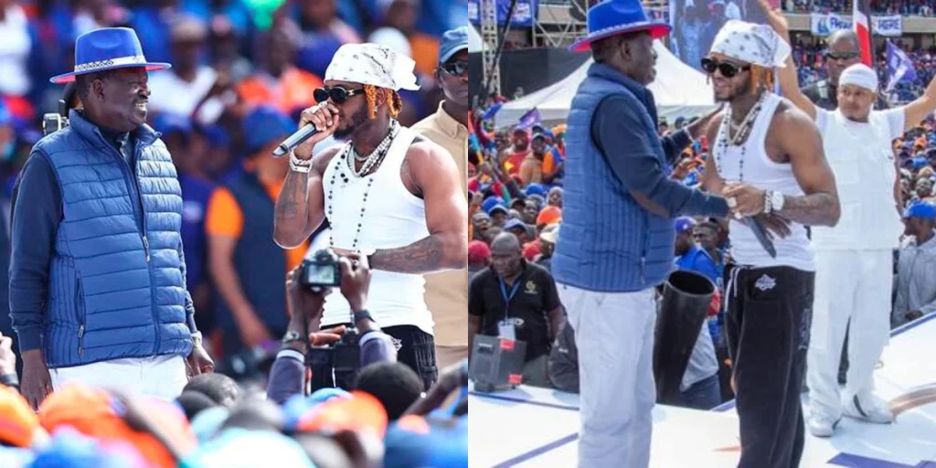 Diamond Platnumz allegedly made Ksh11.9 million for a 10 minutes performance at Azimio Rally