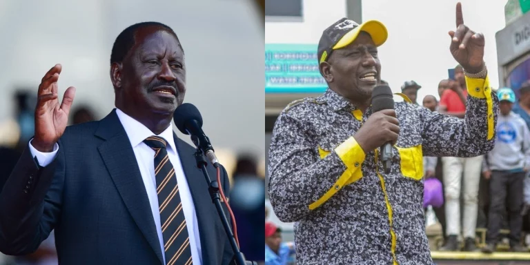 Raila Leads Ruto in Latest IPSOS Poll