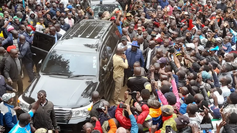 Baba the 5th: Raila Odinga votes in Kibra
