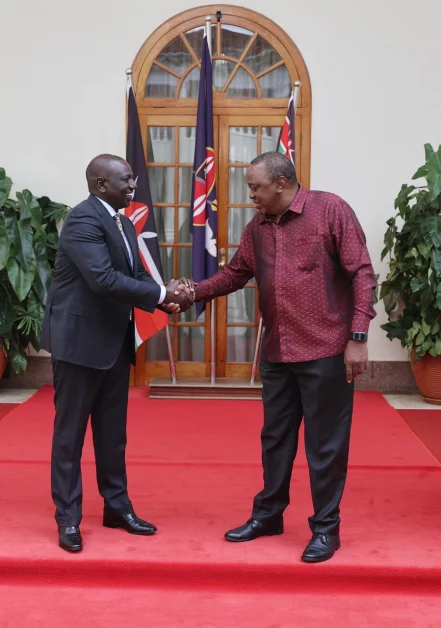 President Uhuru Kenyatta and President-elect William Ruto