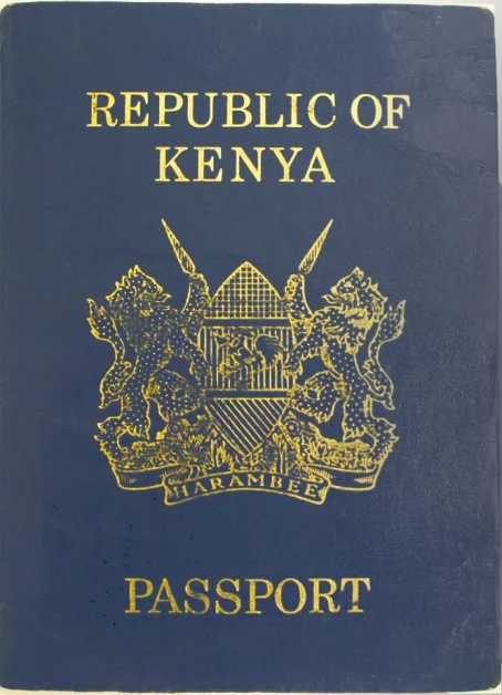 The old Kenyan Passport.