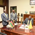 President William Ruto signing for the oppointement of the six judges rejected by Former President Uhuru Kenyatta.