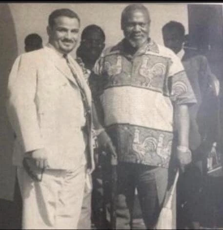 Sheikh Salim Mohamed Abdallah Balala with the late President Jomo Kenyatta. [File: PHOTO]
