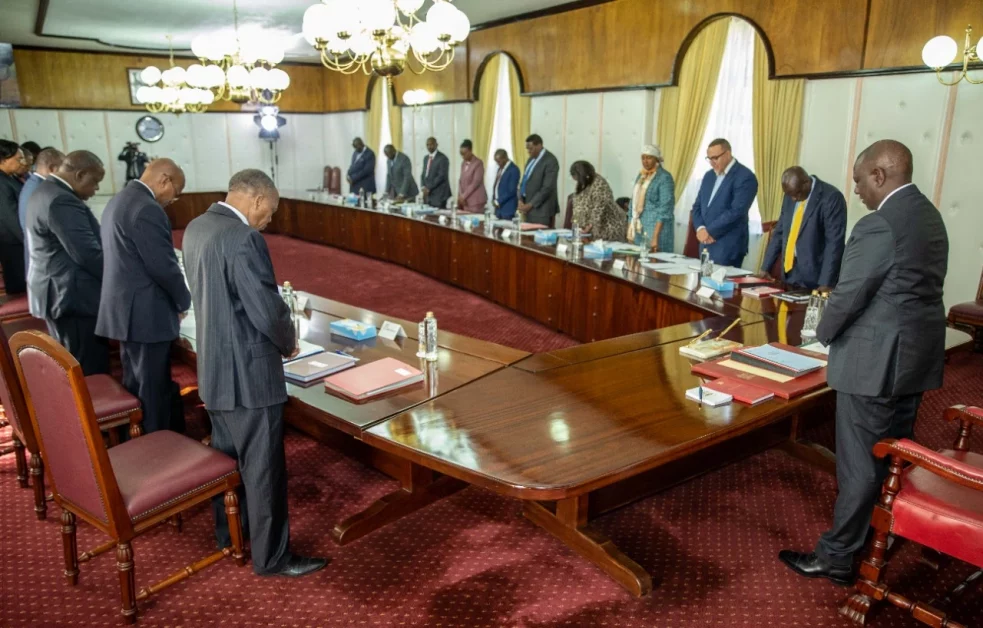 President William Ruto holds his first Cabinet meeting on Tuesday, September 27 at Statehouse, Nairobi.
