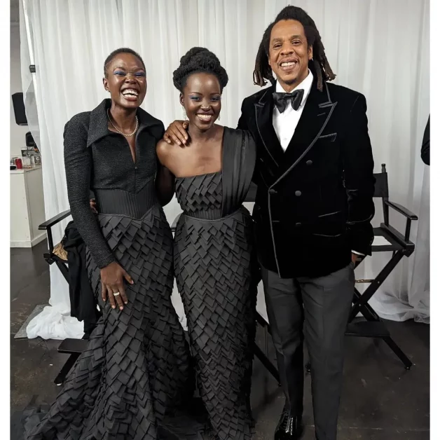 Lupita hang's out with Beyonce and Jay-Z.