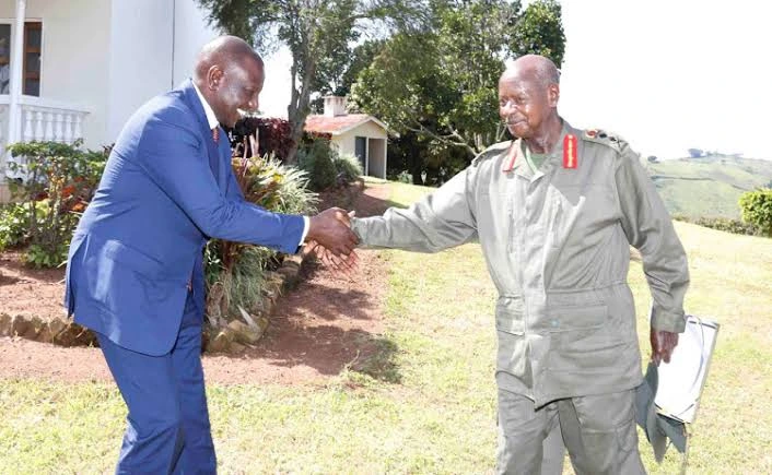 President Yoweri Museveni Invites William Ruto to Uganda for the Independence day event. File: [Courtesy]