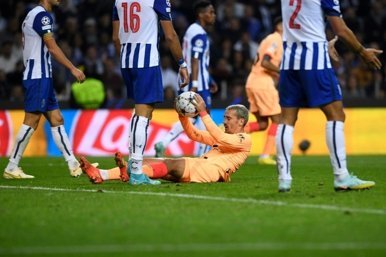 Atletico Madrid striker Antoine Griezmann during their Champions League fixture with Porto (Photo: Courtesy)