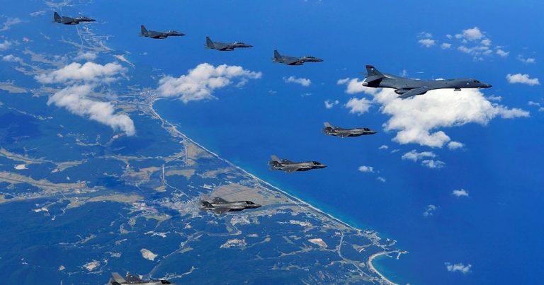 North Korea gives a warning signal over S Korean, US military air drills