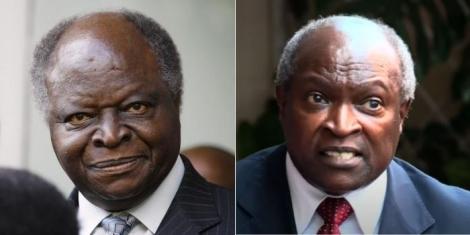Mwai Kibaki and Jacob Ocholla Kibaki