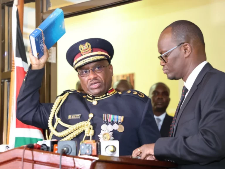 Japhet Koome Sworn-in as Inspector General of Police