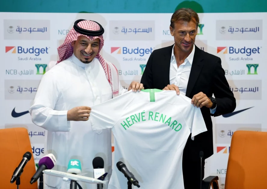 Saudi Arabia Head Coach Hervé Renard during his unveiling in August 2019 (Photo: Courtesy)
