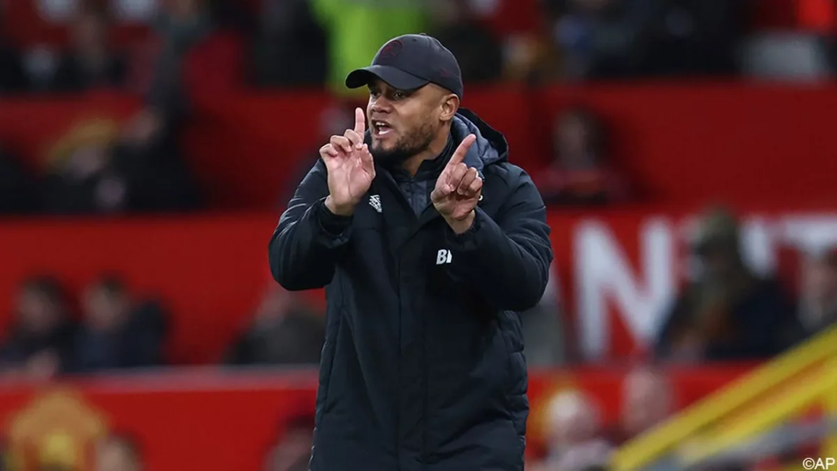 Burnley Manager Vincent Kompany during their loss to United in the Carabao Cup (Photo: Courtesy)