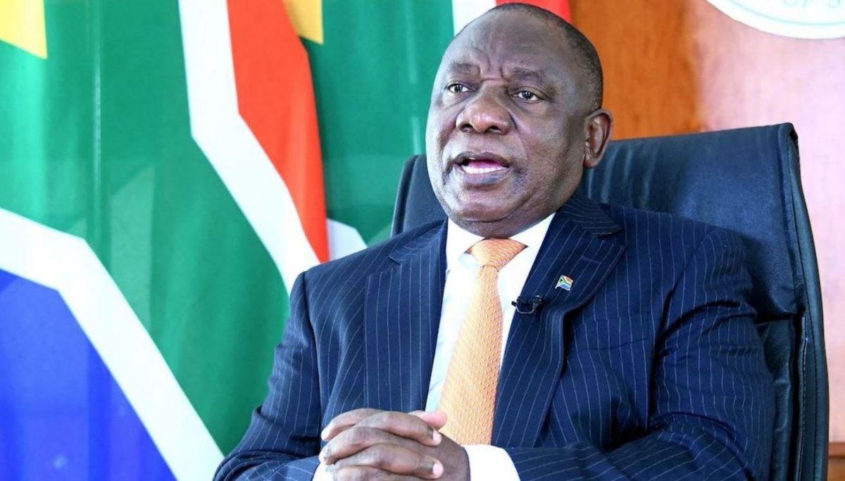 South Africa President Cyril Ramaphosa who is facing impeachment over the Farmgate Scandal PHOTO/Courtesy