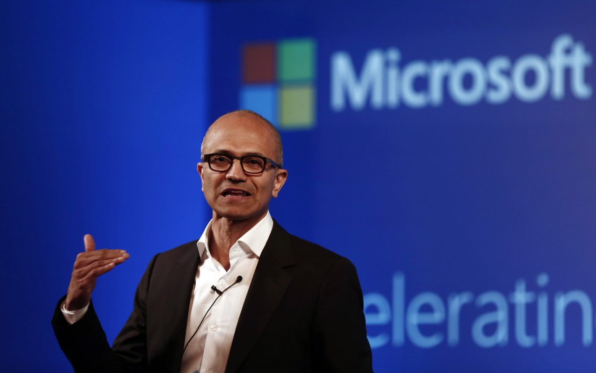 Microsoft Chief Executive Officer Satya Nadella. 
