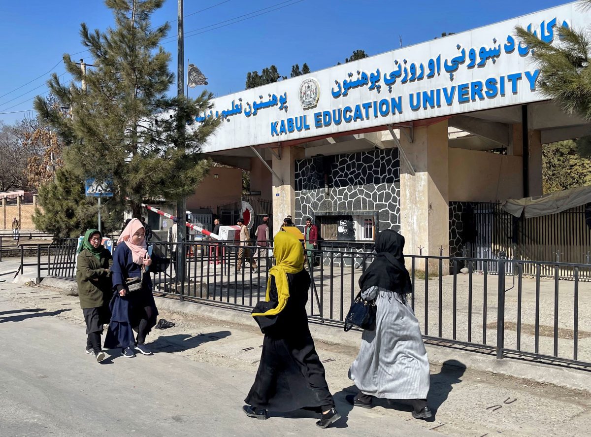 Taliban ban female students from accessing University education.