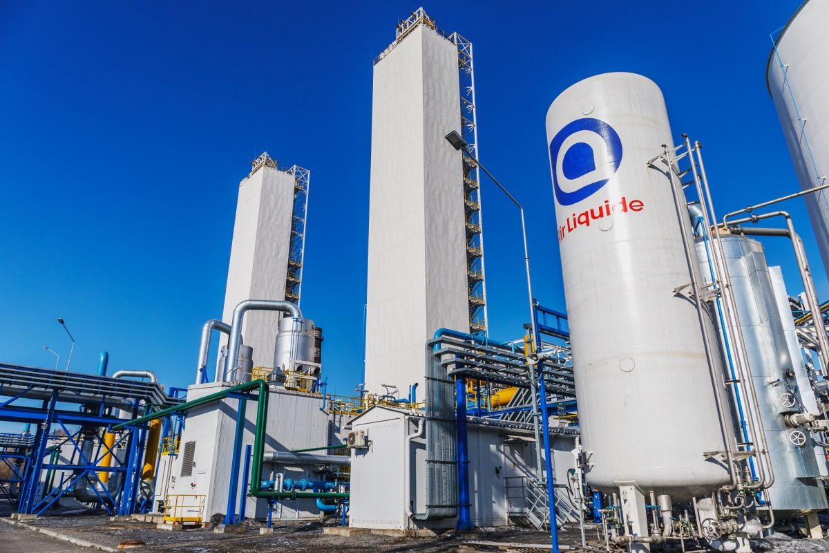 Air Liquide Company involved in manufacturing gas cylinders.