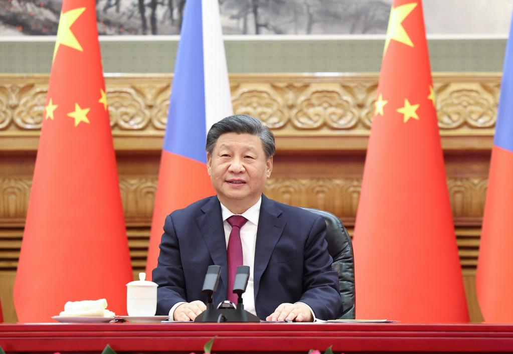 Chinese President hold virtual meeting with the Czech Republic President