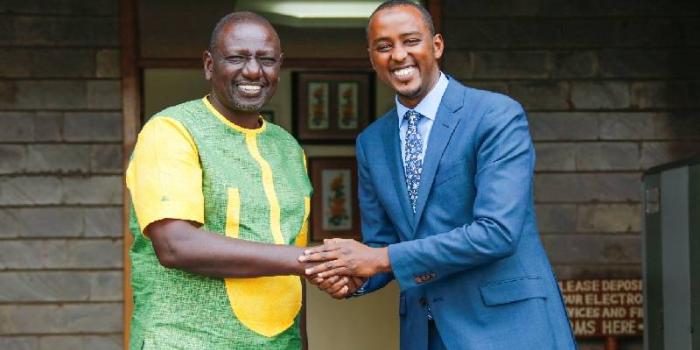 Hussein Mohamed and President William Ruto