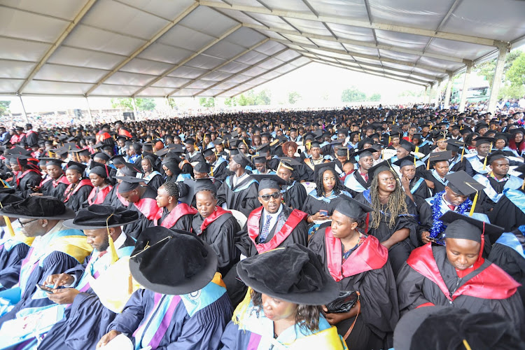 Graduation ceremony at Masinde Muliro University.