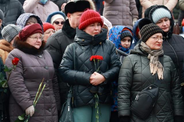 Russian mourners 