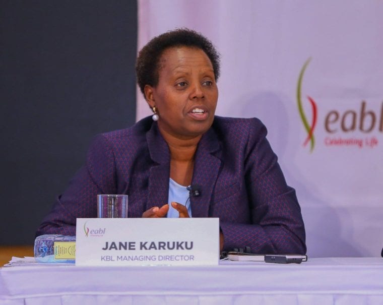 Jane Karuku MD and CEO EABL.