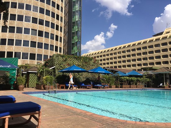 Swiming pool at Hilton Hotel
