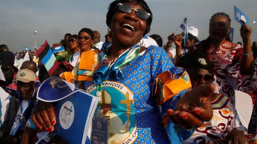 Pope Francis Celebrates Colorful Mass in DR Congo.