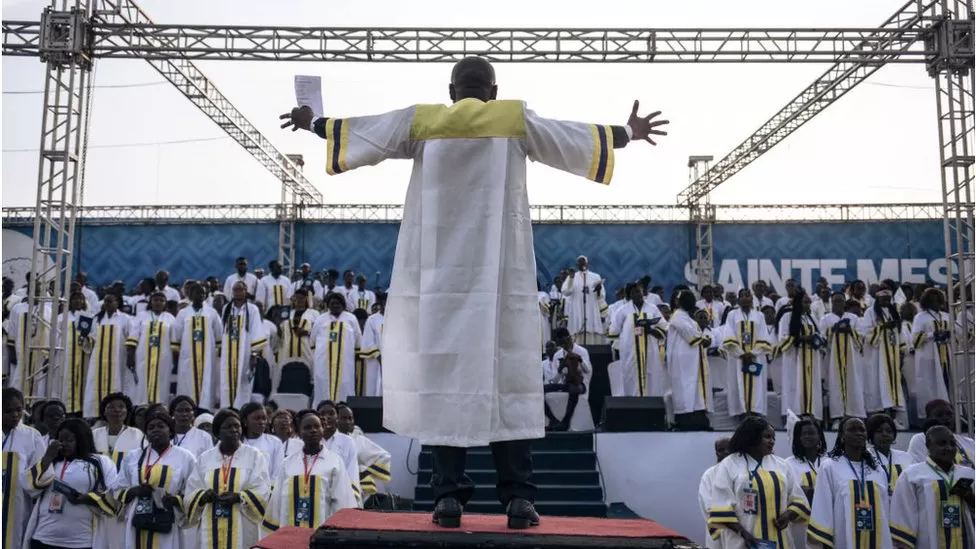 Pope Francis Celebrates Colorful Mass in DR Congo.