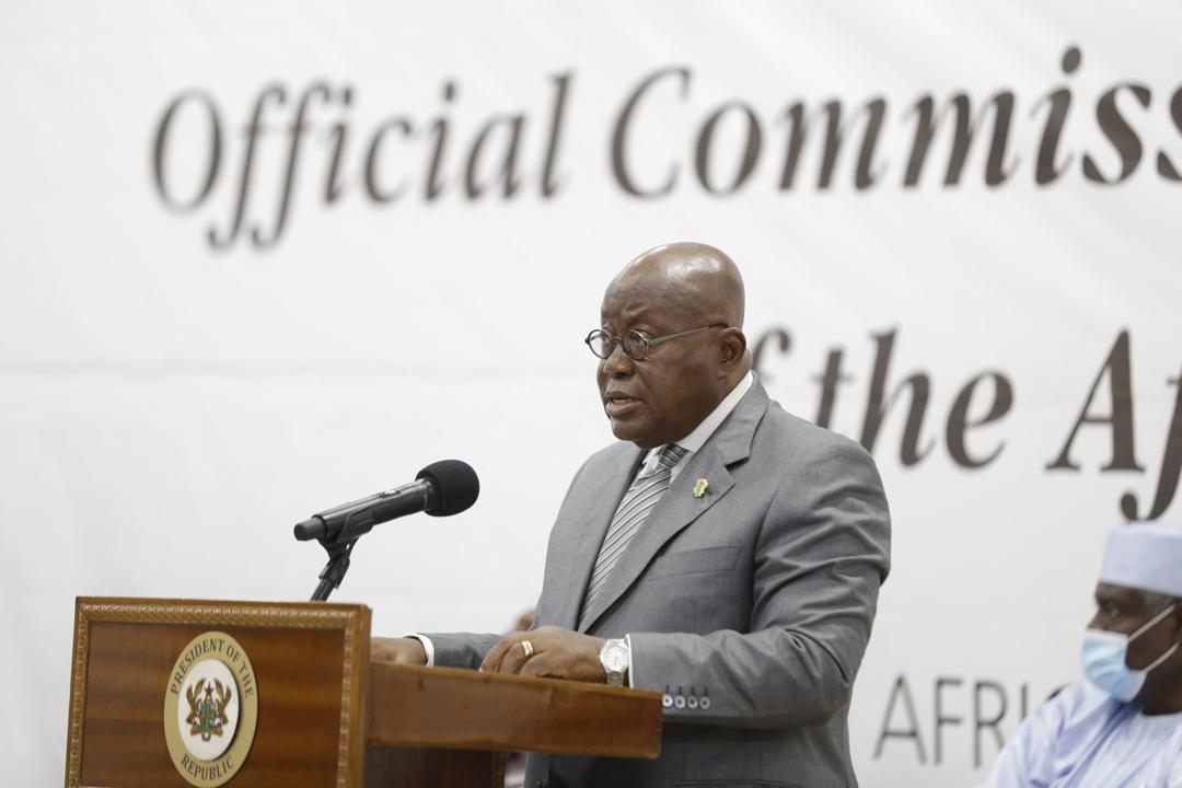 President of Ghana Nana Akufo Addo during the African continental free trade.