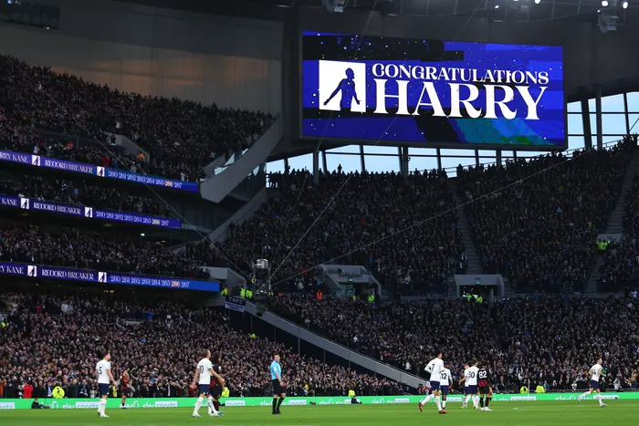 Harry Kane is now Tottenham's leading all-time goalscorer (Photo: Robbie Jay Barratt/AMA/Getty Images)