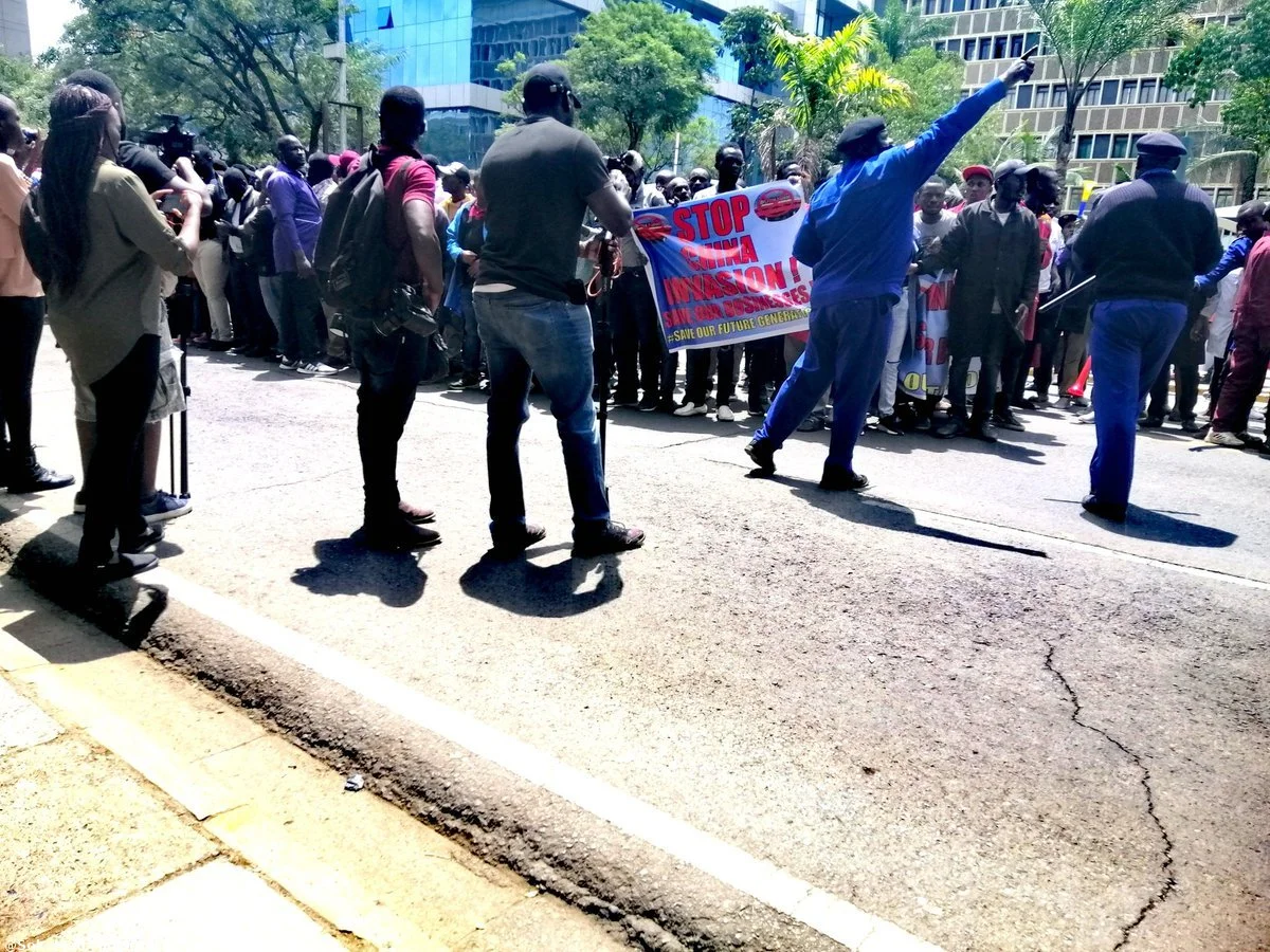 Nyamakima,Kamukunji Traders Protest Demanding the Closure of China Square