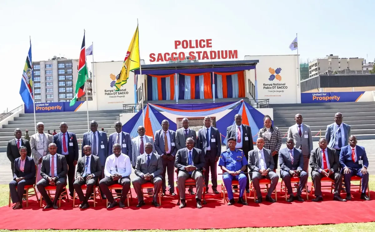 President Ruto Commissions Police Sacco Stadium in Nairobi.