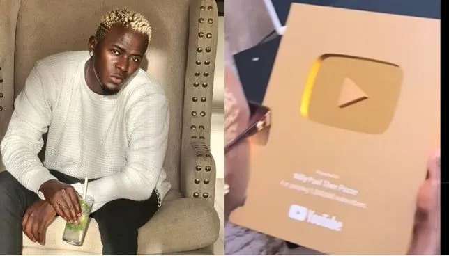 Willy Paul receives Gold Youtube Plaque