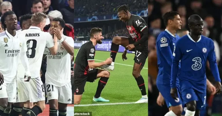 Champions League: Rodrygo double helps Madrid past Chelsea as Giroud puts AC Milan into UCL semi-finals for the first time in 16 years