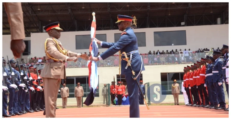 General Ogolla takes over as Chief of Defence Forces from General Kibochi