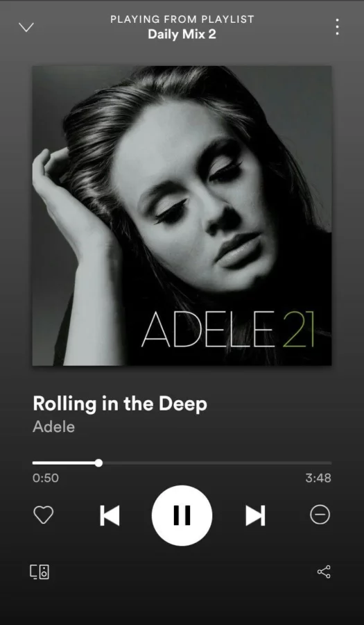 Adele Rolling in the deep. break up song recommendation.