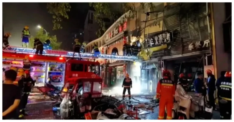 Gas Explosion at a Barbecue Restaurant in China Claims 31 Lives