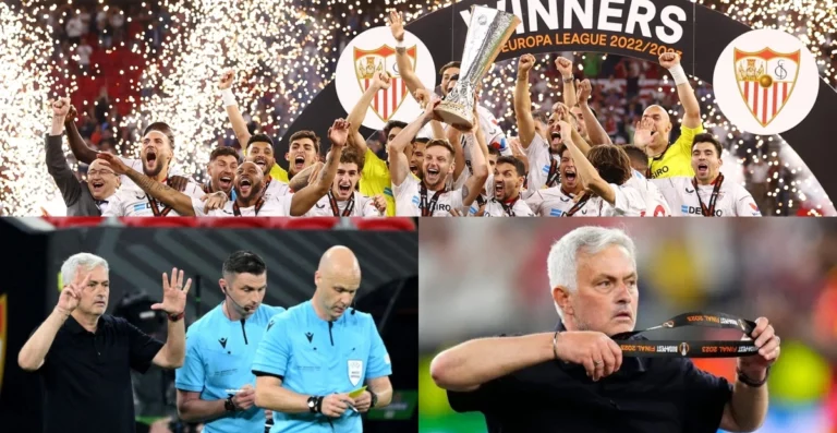 Sevilla wins as Mourinho suffers first loss in European final, throws medal into crowd
