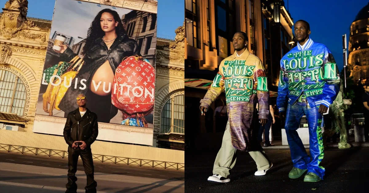 Pharrell Williams debuted as Creative Director of Louis Vuitton Menswe