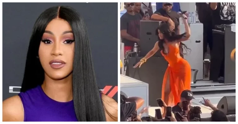 Cardi B Retaliates After Fan Pours Drink On Her While Performing