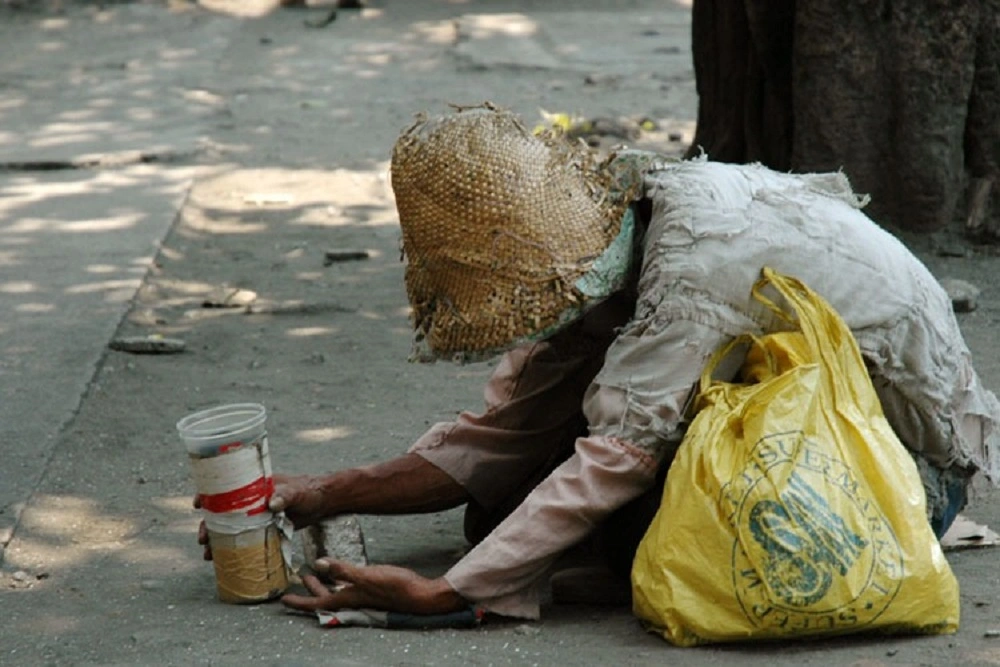 A beggar on the streets. The rise of street beggars is a growing concern as it is difficult to discern genuine ones from fake ones.