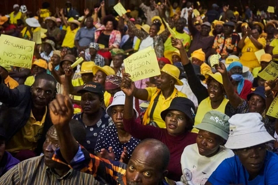Zimbabwe leading opposition party, Citizens for Coalition Change, said eight of its supporters were arrested following a clash with police over a banned political rally ahead of August's elections. File image.Zinyange Auntony/AFP