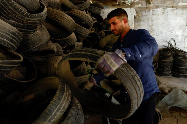 Environmental Hero in Gaza Transforms Trash into Treasure Despite Obstacles