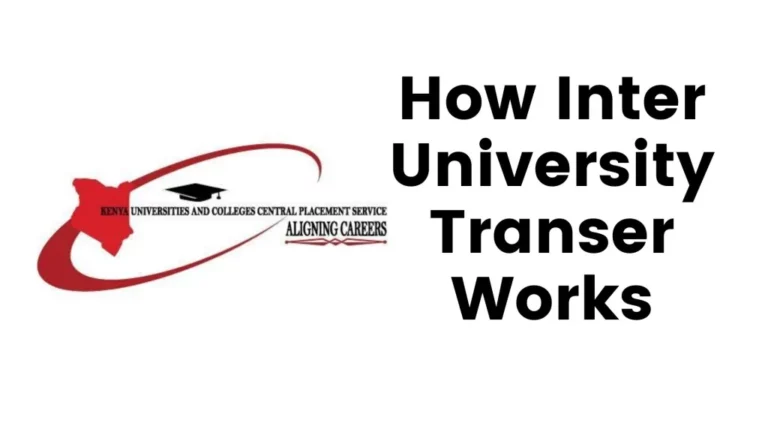 How to Change Universities through KUCCPS