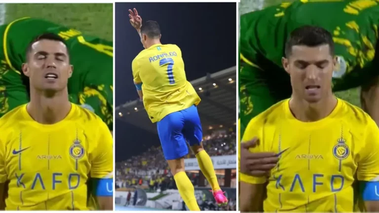 Viral Video of Ronaldo’s Emotional Reaction at Full Time Excites Fans