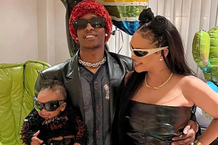 ASAP Rocky, Rihanna and their son, Rza