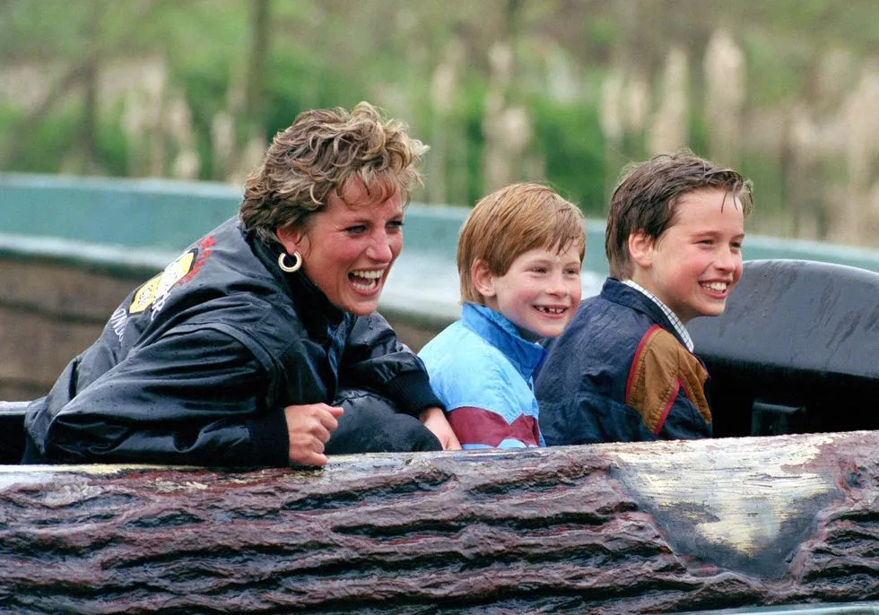 Diana, Harry and William at Thorpe Park [Photo/Courtesy]